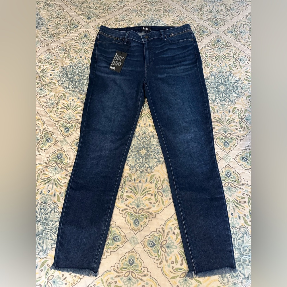 New Paige Hoxton Ankle Skinny High Rise 32